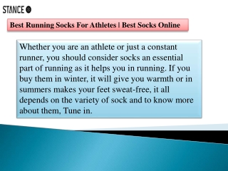 Best Running Socks For Athletes | Best Socks Online