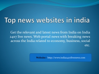 Top news websites in india