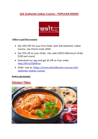 Salt Authentic Indian Cuisine -Mindarie