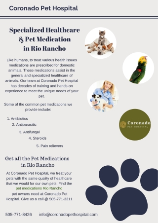 Specialized Healthcare & Pet Medication in Rio Rancho