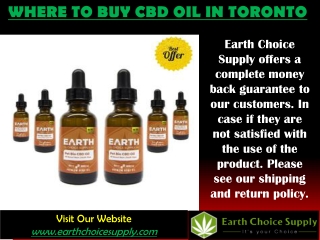 Where To Buy CBD Oil In Toronto