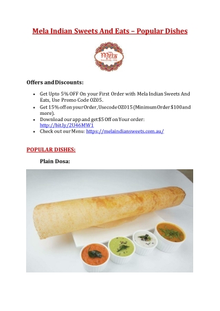 Mela Indian Sweets And Eats Northbridge Menu – 5% OFF – Indian Restaurant in Perth