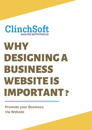 Why Designing A Business Website Is Important