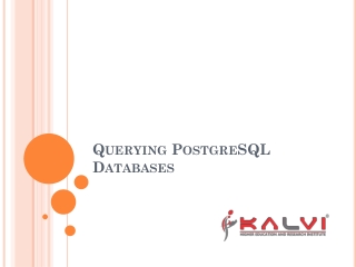 Querying PostgreSQL Databases