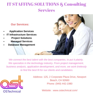 IT Applications Staffing And Consulting Los Angeles