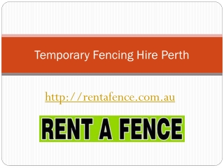 Temporary Fencing Hire Melbourne