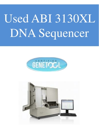 Used ABI 3130XL DNA Sequencer