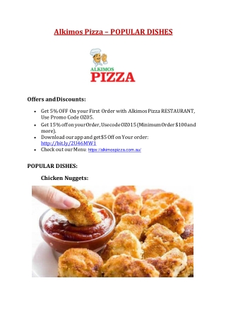 Alkimos Pizza Menu - 5% off – Pizza restaurant in Alkimos, WA 6038