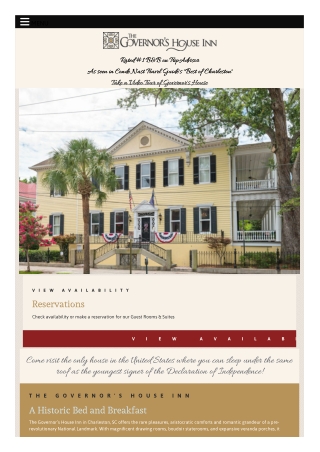Historic bed and Breakfast in Charleston