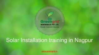Solar Installation training in Nagpur