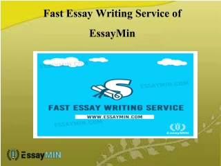 Fast Essay Writing Service of EssayMin