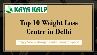 Top 10 Weight Loss Centre in Delhi-Dr Anjana Kalia