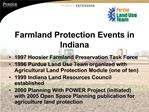 Farmland Protection Events in Indiana