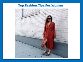 Top Fashion Tips For Women