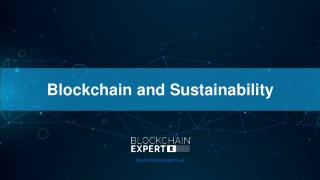 Blockchain and Sustainability