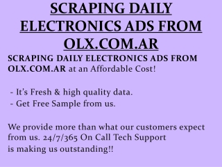 SCRAPING DAILY ELECTRONICS ADS FROM OLX.COM.AR