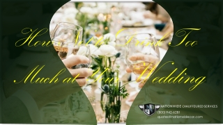 How Not to Drink Too Much at Your Wedding Tips By Limo Service Dallas