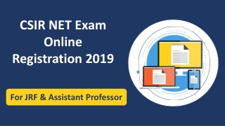 How To Apply For CSIR NET 2019