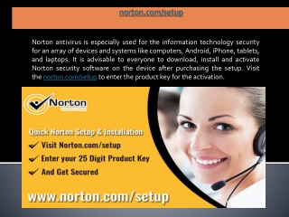 norton.com/setup | Downloading the Norton Setup - Enter Activation Key & Setup Norton
