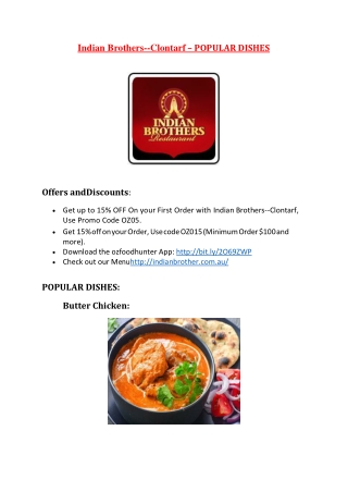 25% Off -Indian Brothers-­Clontarf-Clontarf - Order Food Online