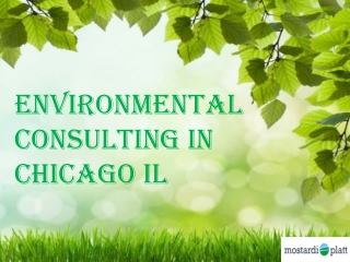 Environmental Consulting In Chicago IL