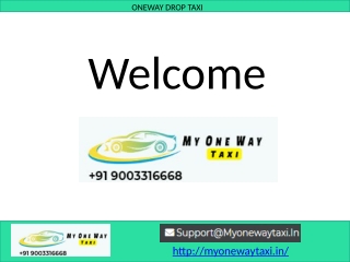 Oneway Drop Taxi