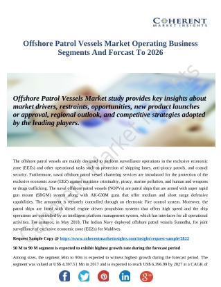 Offshore Patrol Vessels Market Methodology And Scope Till 2026