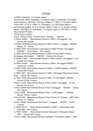 IL13RA1 interleukin 13 receptor