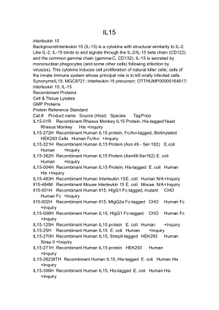 interleukin 15