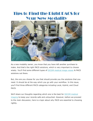 DICOM medical imaging
