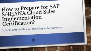 SAP S/4HANA Cloud Study Guide and latest Questions Answers