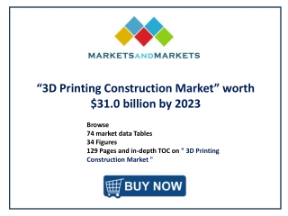 3D Printing Construction Market - Global Forecast to 2024