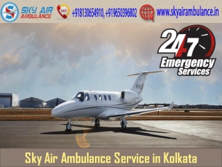 Pick Air Ambulance from Kolkata with Perfect Medical Aid