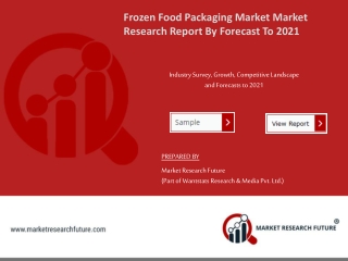 Frozen Food Packaging Market Sales Revenue, Worldwide Analysis, Competitive Landscape, Future Trends, Industry Size And