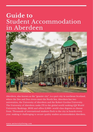 Guide to Student Accommodation in Aberdeen