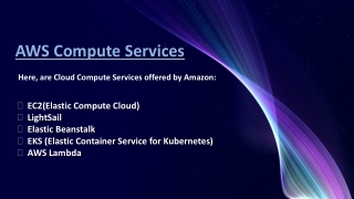 AWS Compute Services