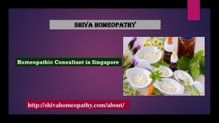 Homeopathic Consultant in Singapore