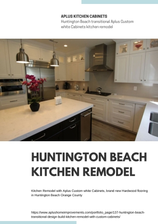 Huntington Beach Aplus white Cabinets kitchen remodel