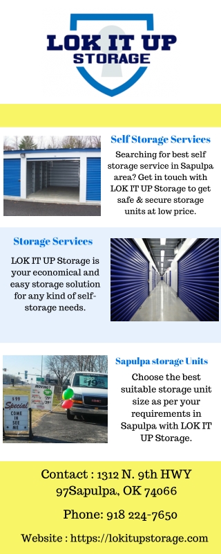 Storage Sapulpa - Lokitup Storage