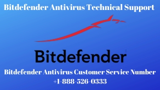 Bitdefender Antivirus Technical Support