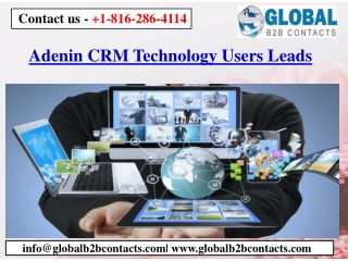 Adenin CRM Technology Users List