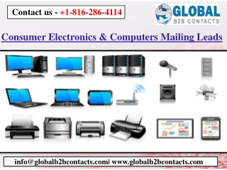 Consumer Electronics & Computers Mailing Leads