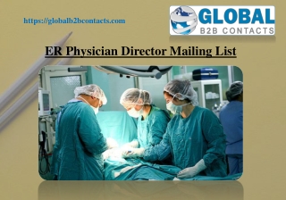 ER Physician Director Mailing List