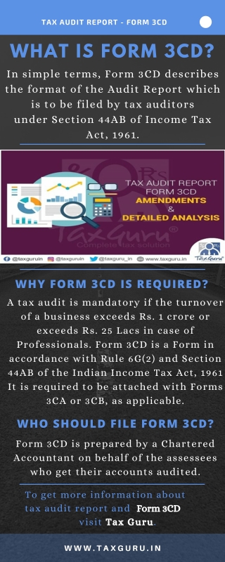 What is Form 3CD?