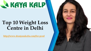 Top 10 Weight Loss Centre in Delhi-Dr Anjana Kalia