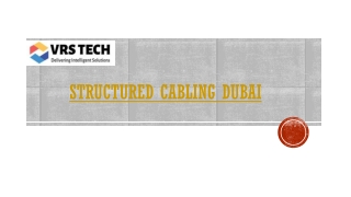 Structured Cabling Services in Dubai | Structured Cabling Installation- VRS Tech