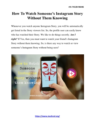 How To Watch Someone’s Instagram Story Without Them Knowing