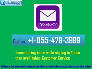 Encountering issue while signing in Yahoo then avail Yahoo Customer Service