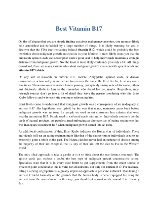 Vitamin B-17
