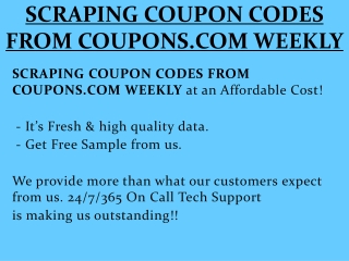 SCRAPING COUPON CODES FROM COUPONS.COM WEEKLY